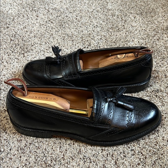 Allen Edmonds Bridgeton Black Leather Tassel Loafers size 9 C narrow - Picture 14 of 15
